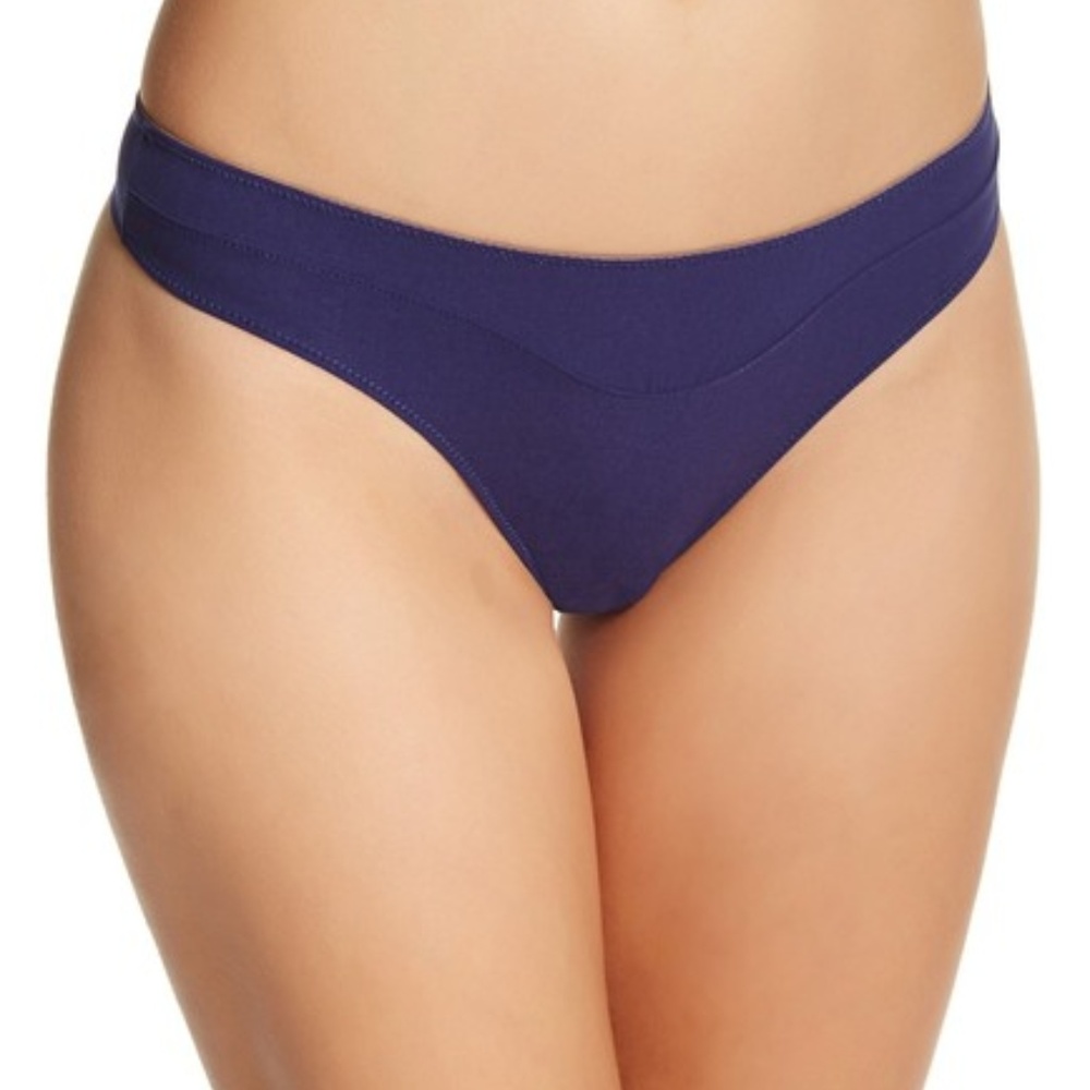 NWT ADDICTION NOUVELLE LINGERIE  Navy Thong XS $55